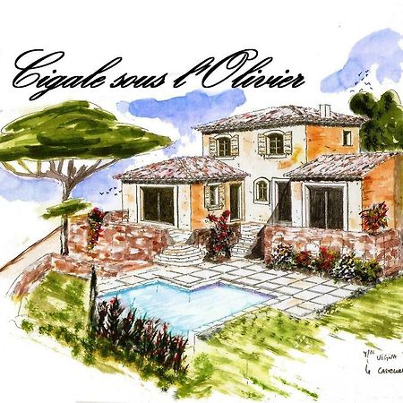 La Cigale Sous L'Olivier Bed & Breakfast Le Castellet  Bagian luar foto